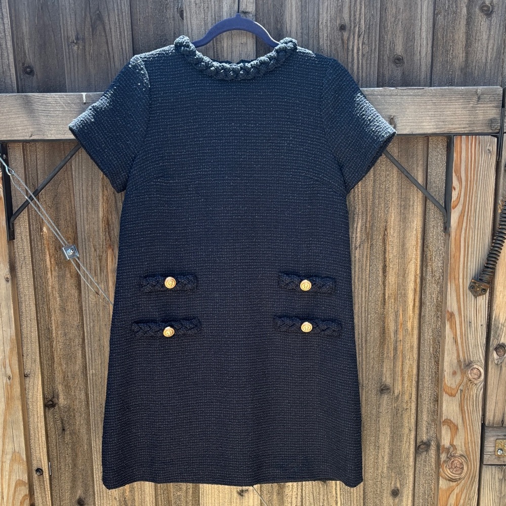 Tuckernuck Navy Tweed Jackie Dress